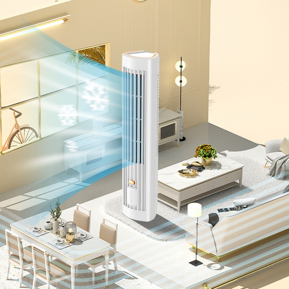 Bladeless Tower Fan USB Rechar - огляд і ціна Mini Wind Turbine Vertical